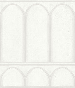 Arches White & Pearl Wallpaper by York Wallcoverings