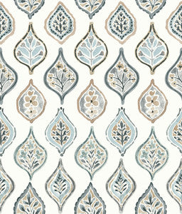 Marketplace Motif White & Neutral Wallpaper by York Wallcoverings