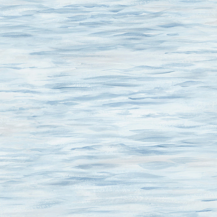 Ripples Blue Wallpaper by York Wallcoverings Mediterranean Covers about 56.4 square feet 20.5-in by 33-ft long roll Prepasted 20.5 - Fabric Carolina -