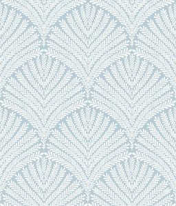 Beachcomber Blue & White Wallpaper by York Wallcoverings