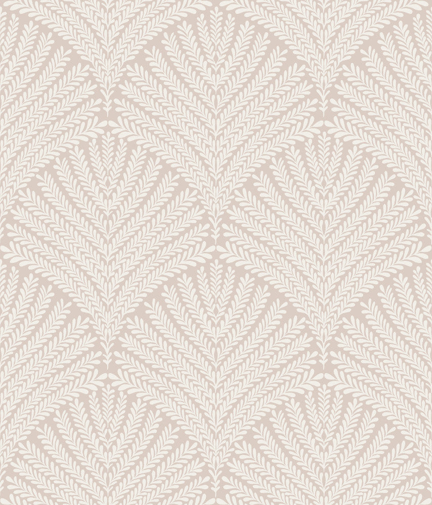 Beachcomber Light Pink & Cream Wallpaper by York Wallcoverings Mediterranean Covers about 56.4 square feet 20.5-in by 33-ft long roll Prepasted 24 - Fabric Carolina -