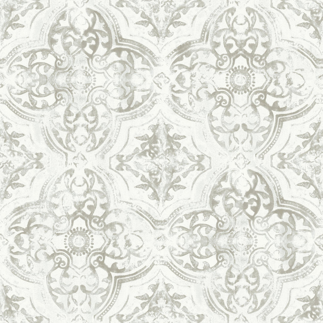 Quartet White & Neutral Wallpaper by Inspired by Color Designer