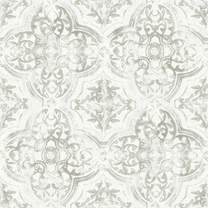 Quartet White & Neutral Wallpaper by Inspired by Color