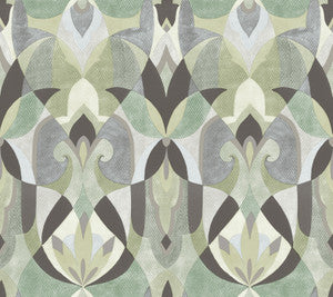 Malta Green Wallpaper by York Wallcoverings
