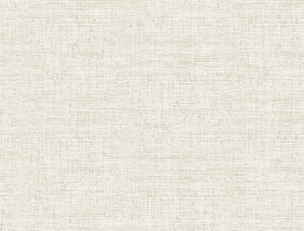 Papyrus Weave White Wallpaper by Inspired by Color Beige & Neutrals Covers about 60.8 square feet 27-in by 27-ft long roll Prepasted 20.5 - Fabric Carolina -