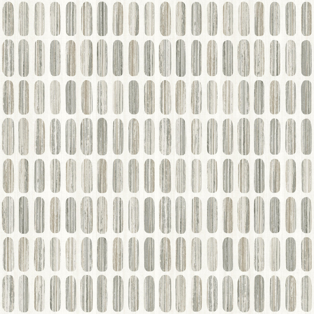 Petite Pergola Grey & Taupe Wallpaper by Inspired by Color Beige & Neutrals Covers about 56.4 square feet 20.5-in by 33-ft long roll Prepasted 20.5 - Fabric Carolina -