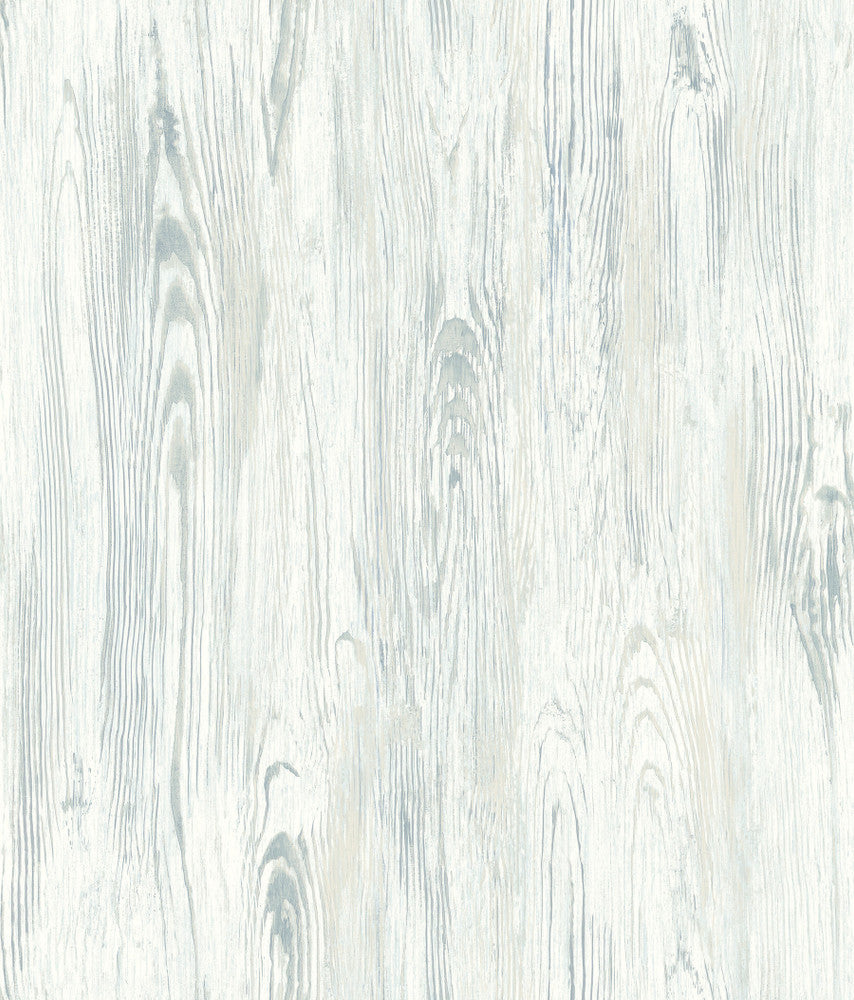 Rusticano White & Blue Wallpaper by Inspired by Color Blues II Covers about 56.4 square feet 20.5-in by 33-ft long roll Prepasted 24 - Fabric Carolina -