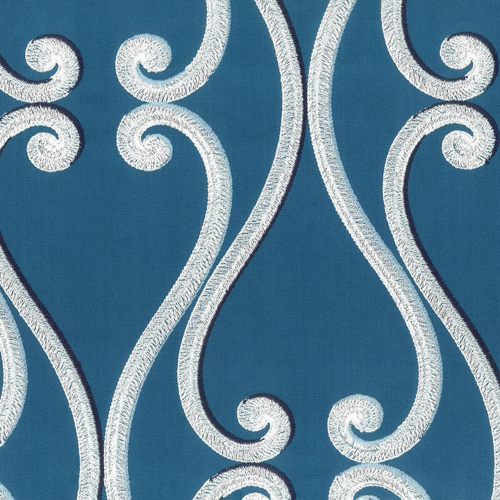 Mohawk 1 Frenchblue by Stout Designer Fabric COMFORTABLE LIVING BLUE LAGOON 100%COT %BEMB INDIA </p><p>Repeat: 15.125 51 in - Swanky Fabrics -