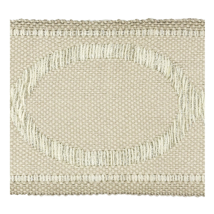 Monogram 6 Putty by Stout Trim MOONDUST TRIM 38%LIN 31%SVI 26%JUT 5%MTL CHINA Horizontal: 0 and Vertical: 0 3 in - Fabric Carolina -