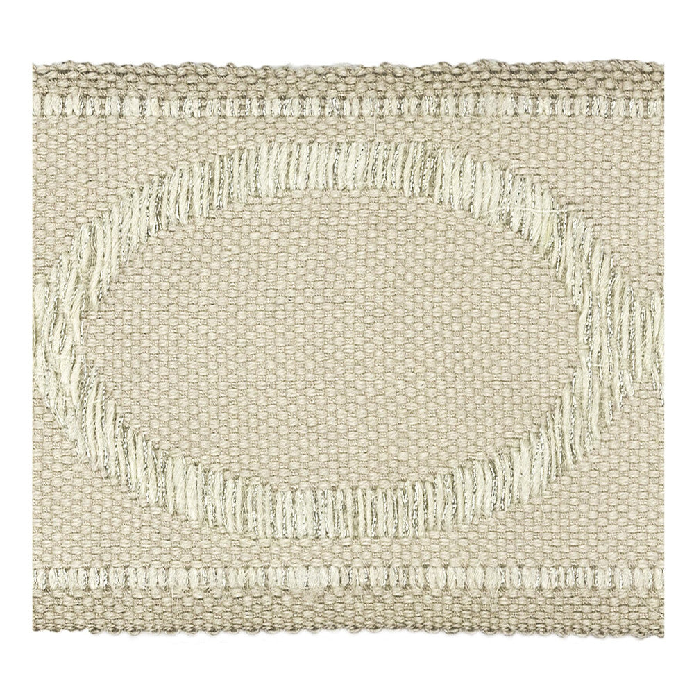 Monogram 6 Putty by Stout Trim Stout Trim Monogram 6 PuttyTrim MOONDUST TRIM CHINA </p><p>Repeat: H: 0.000, V: 0.000 3 in - Fabric Carolina -