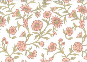 Monroe Pale Pink Lw by Norbar Fabric ROMANCE 100% COTTON SPAIN 10 1/2"V 9"H 55" - Fabric Carolina -