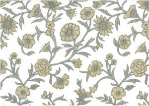 Monroe Tan Lw by Norbar Designer Fabric ROMANCE 100% COTTON SPAIN 10 1/2"V 9"H 55" - Swanky Fabrics -