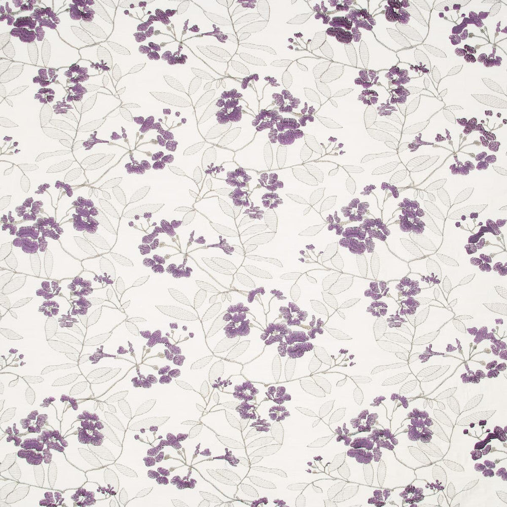 Monti 1 Violet by Stout Fabric Rainbow Library Plum/Lilac 100% Polyester CHINA Horizontal: 17.5 and Vertical: 11.5 56 in - Fabric Carolina -
