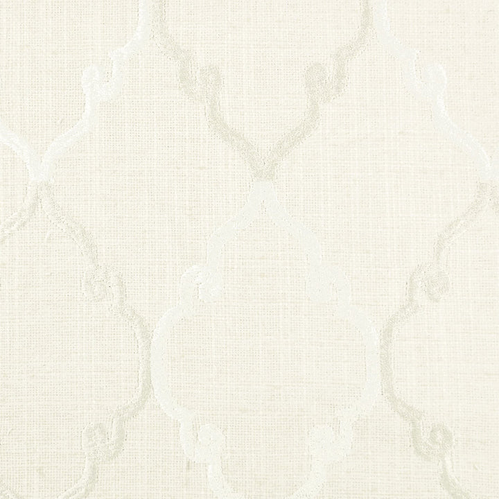 Moser 2 Pumice by Stout Fabric Color My Window Natural/White/ Golddust 36% Cotton 30% Polyester 17% Spun Viscose 17% Linen Viscose Embroidery INDIA Horizontal: 2.875 and Vertical: 4.5 51 in - Fabric Carolina -