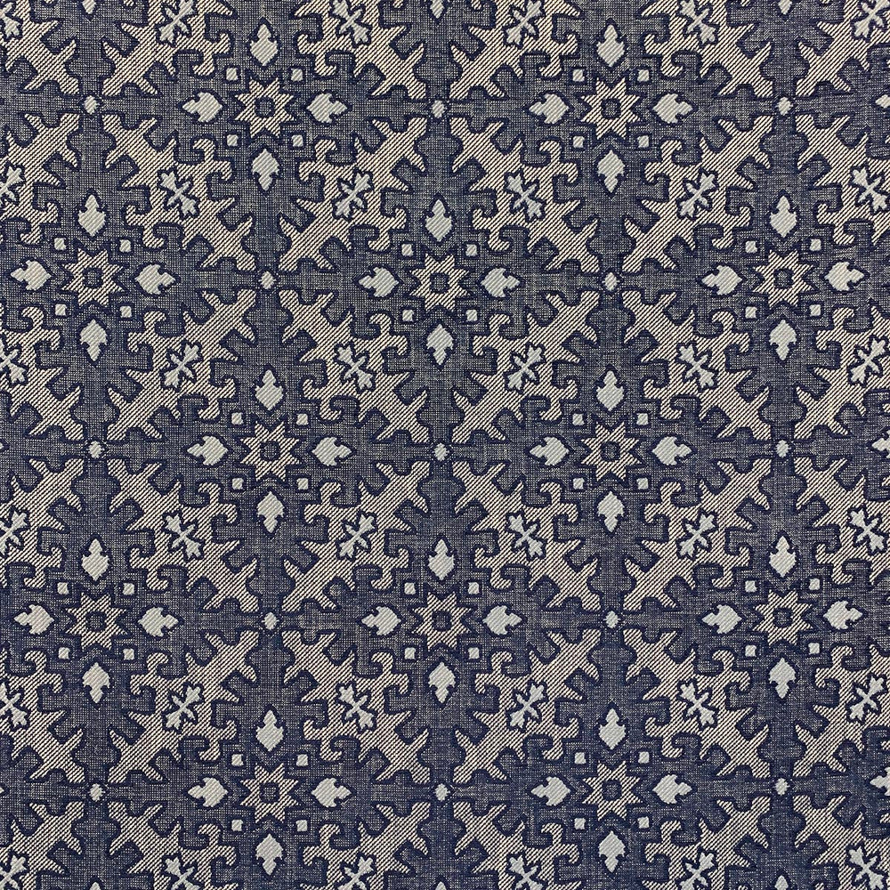 Moxippy Blues by Magnolia Fabric - 46 UV POLY, 28 POLY, 26 COTTON USA 33000 Horizontal: 14.25 and Vertical: 13.25 55.75 - Fabric Carolina -
