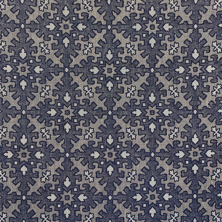 Moxippy Blues by Magnolia Fabric - 46 UV POLY, 28 POLY, 26 COTTON USA 33000 Horizontal: 14.25 and Vertical: 13.25 55.75 - Fabric Carolina -