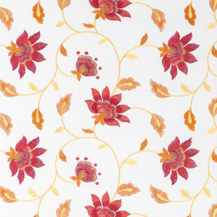 Merry Mary # 02 Poppy by Maxwell Fabric 52% POLYESTER 48% COTTON INDIA </p><p>Repeat: Horizontal: H-12.8 and Vertical: V-9 54.3" - Fabric Carolina -