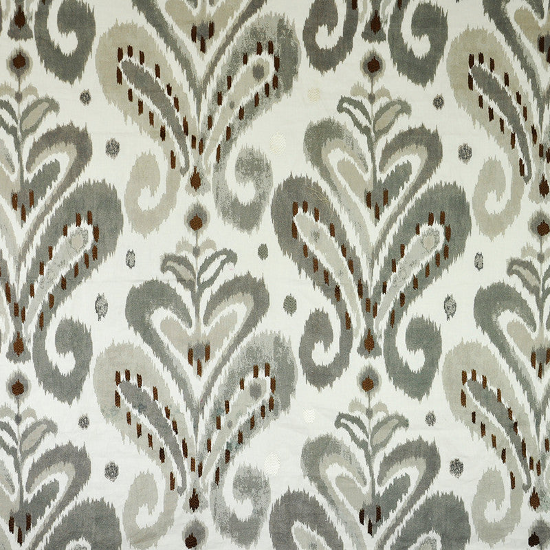 Martinique # 8 Confederate by Maxwell Fabric TELAFINA SEASON VIII 100% LINEN INDIA See sample </p><p>Repeat: Horizontal: 24.6" and Vertical: 23" 55"EMB50.8 - Fabric Carolina -