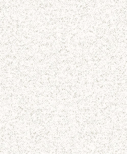 White & Silver Sprinkle Wallpaper by Antonina Vella