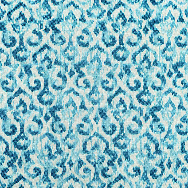 Mayan # 132 Turquoise by Maxwell Fabric COLOR THEORY-VOL.II TRUE BLUE 75% COTTON 25% LINEN PAKISTAN </p><p>Repeat: Horizontal: H-13.5 and Vertical: V-27 56" - Fabric Carolina -