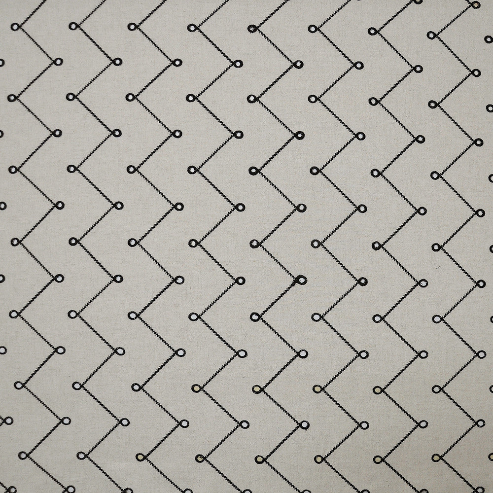 Monocle # 331 Graphic by Maxwell Fabric COLOR WAVES-DOMINO EFFECT 56% POLYESTER 28% COTTON
9% LINEN 6% VISCOSE INDIA </p><p>Repeat: Horizontal: H-3.75 and Vertical: V-4.5 54"EMB.52" - Fabric Carolina -