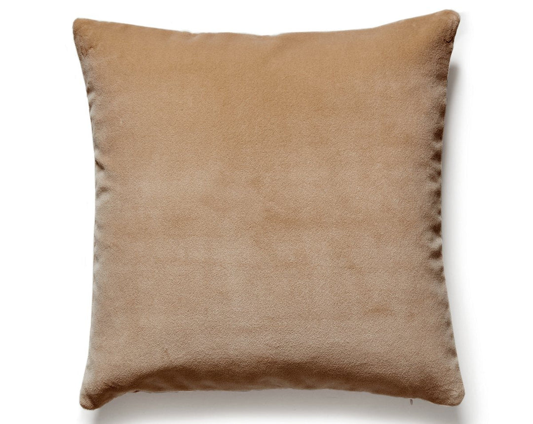 Torino Velvet Pillow 22 X 22 - Doe MTTORIPILL0004 by Scalamandre Designer Pillow