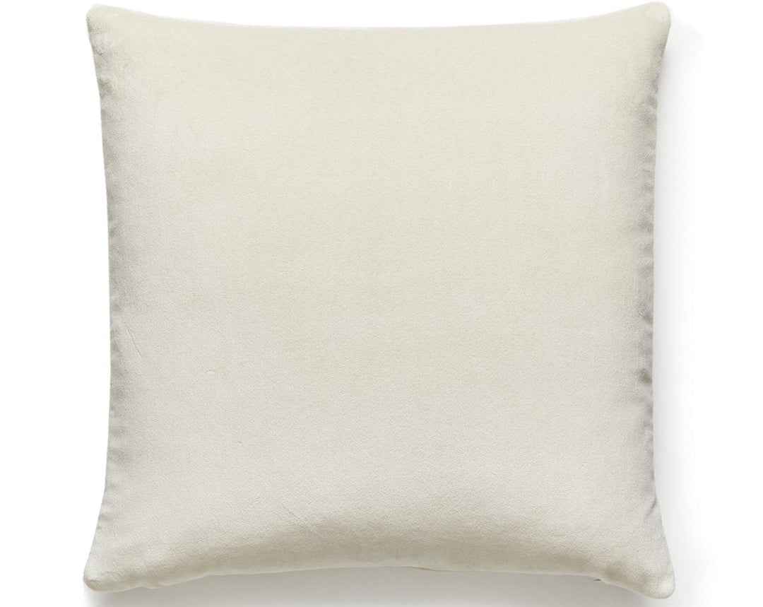 Torino Velvet Pillow 22 X 22 - Oyster MTTORIPILL0005 by Scalamandre Designer Pillow