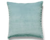 Torino Velvet Pillow 22 X 22 - Aquamarine MTTORIPILL0014 by Scalamandre Designer Pillow