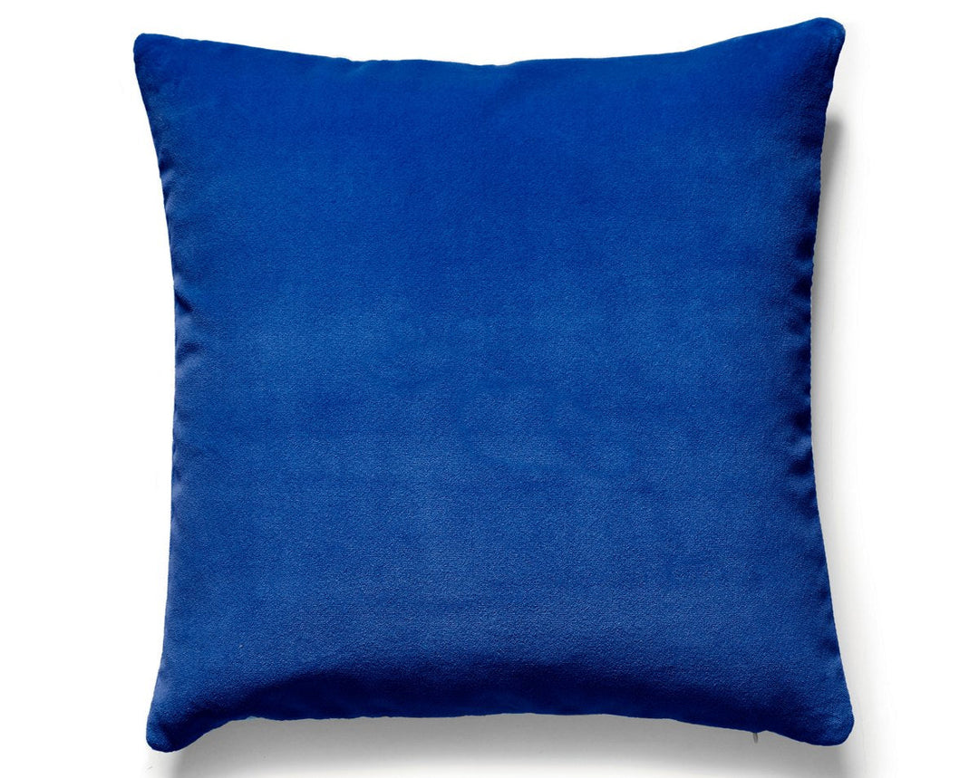 Torino Velvet Pillow 22 X 22 - Cobalt MTTORIPILL0026 by Scalamandre Designer Pillow