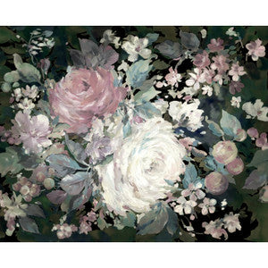 Impressionist Floral Pink Wall Mural by York Wallcoverings