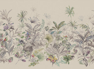 Tropical Black Wall Mural by York Wallcoverings
