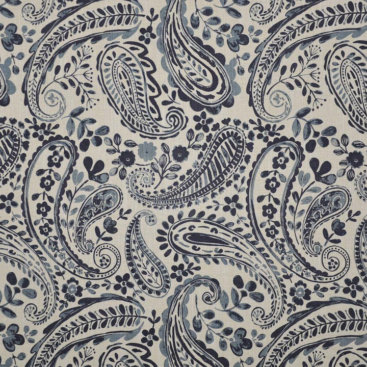 Marzipan # 609 Navy by Maxwell Fabric COLOR THEORY-VOL.IV BLUE CRUSH 70% COTTON/25% POLYESTER 5% LINEN INDIA V-23.5"H-18" 54" - Fabric Carolina -