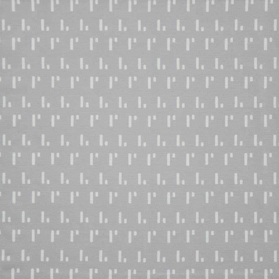 Morse Code # 628 Steel by Maxwell Fabric COLOR THEORY-VOL.IV BLUE CRUSH 100% COTTON SPAIN V-4.5"H-6.75" 54" - Fabric Carolina -