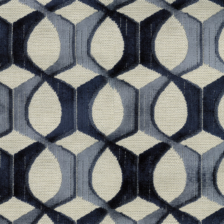 Mural 36 Indigo by ABBEYSHEA Fabric 56% Polyester
44% Rayon CN 30,000 Double Rubs (Wyzenbeek) </p><p>Repeat: Horizontal: 10 in. (25.4 cm) up the roll and Vertical: 9.3 in. (23.6 cm) across the roll 55 in. (140 cm) - Fabric Carolina -
