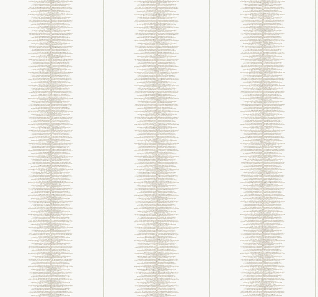 Tandem Stripe Taupe Wallpaper by Ronald Redding Designer