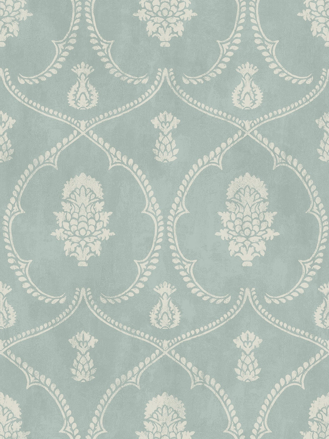 Royal Damask Jade Wallpaper by Ronald Redding Designer