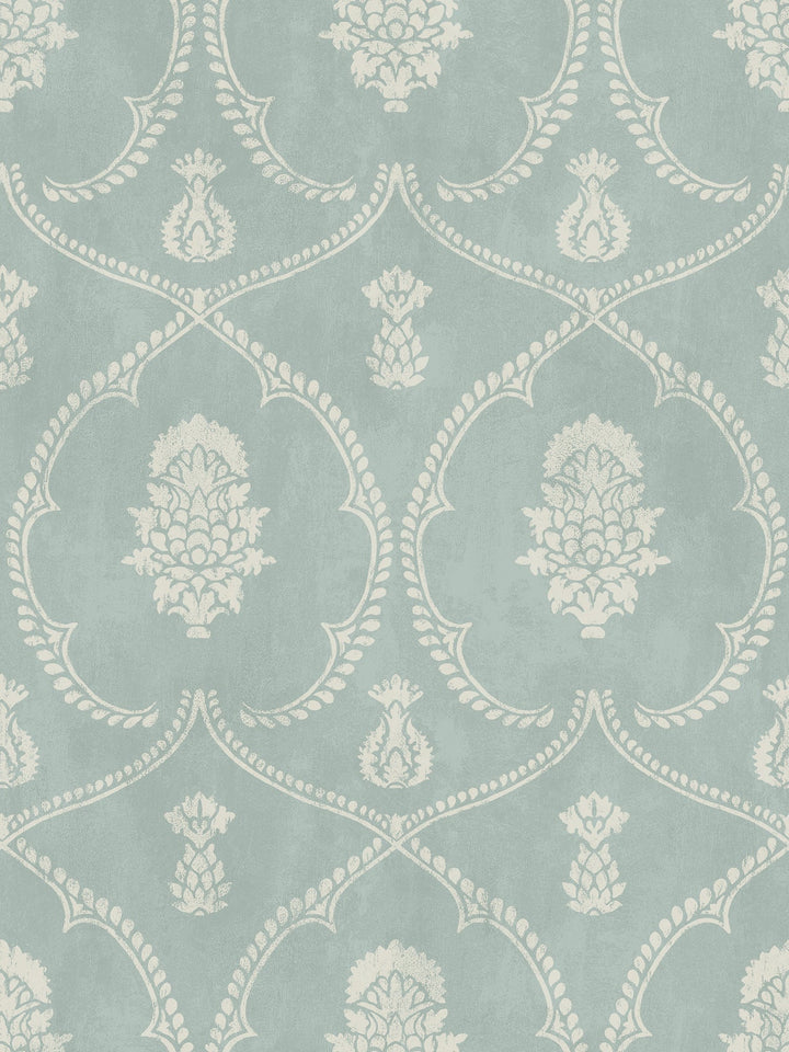 Royal Damask Jade Wallpaper by Ronald Redding Designer