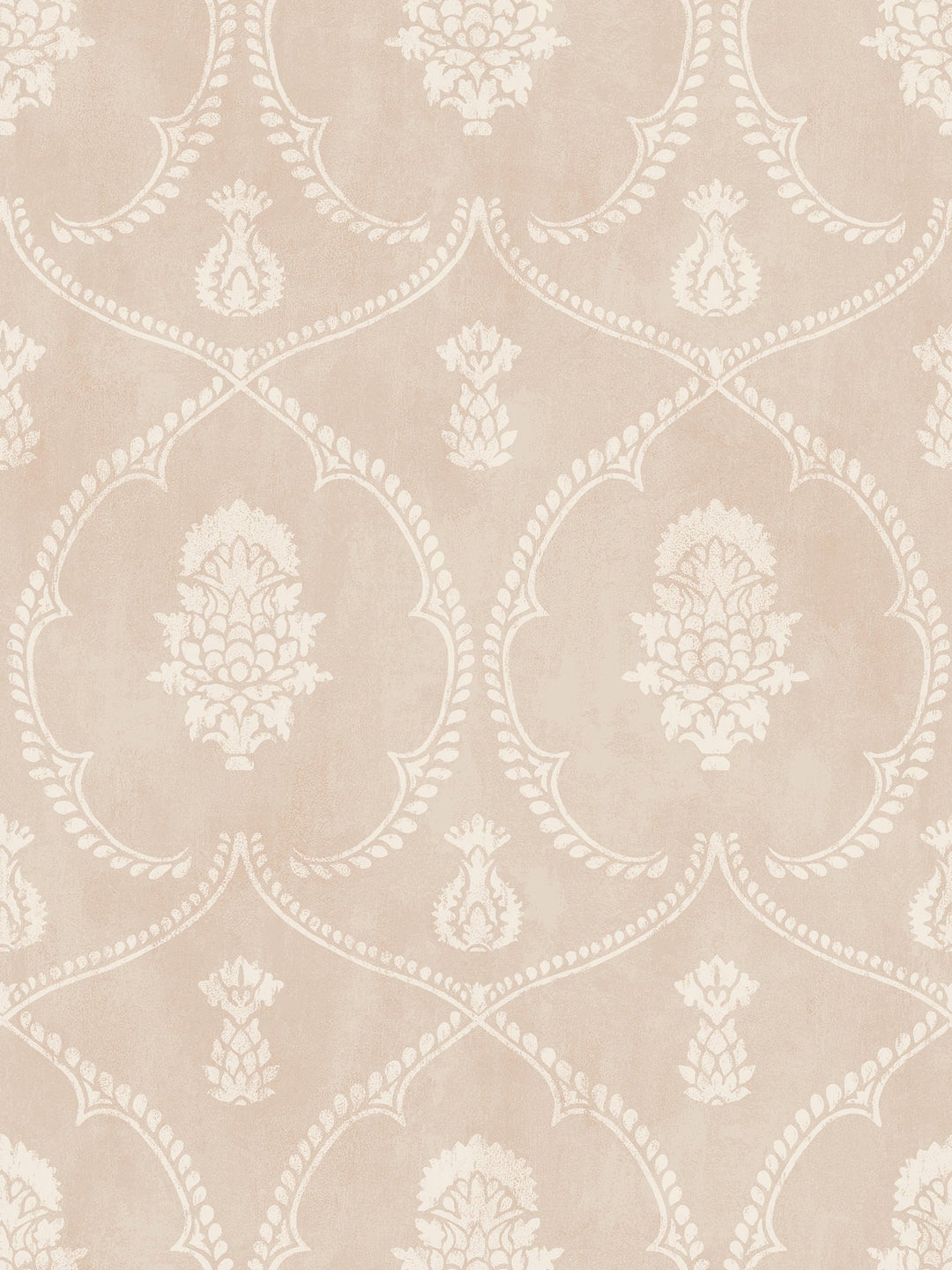 Royal Damask Blush Wallpaper by Ronald Redding Designer