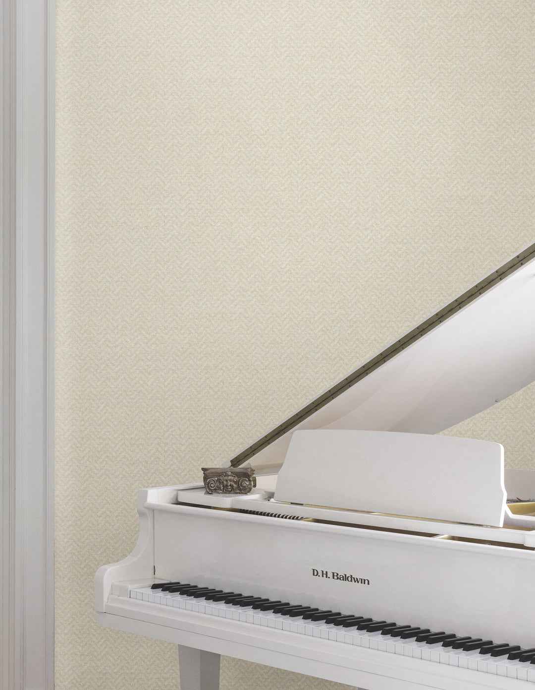 Regent Soft Beige Wallpaper by Ronald Redding Designer