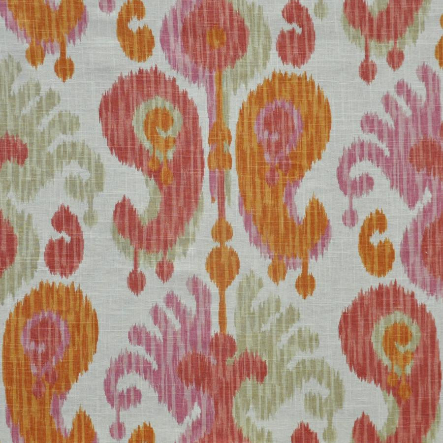 Mai Tai # 510 Sunset by Maxwell Designer Fabric Print Gallery 55% LINEN/45% RAYON CHINA V-25.25"H-13.5" HALF DROP 54" - Swanky Fabrics -