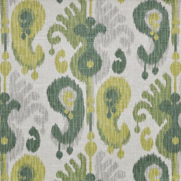 Mai Tai # 524 Spruce by Maxwell Designer Fabric Print Gallery 55% LINEN/45% RAYON CHINA V-25.25"H-13.5" HALF DROP 54" - Swanky Fabrics -