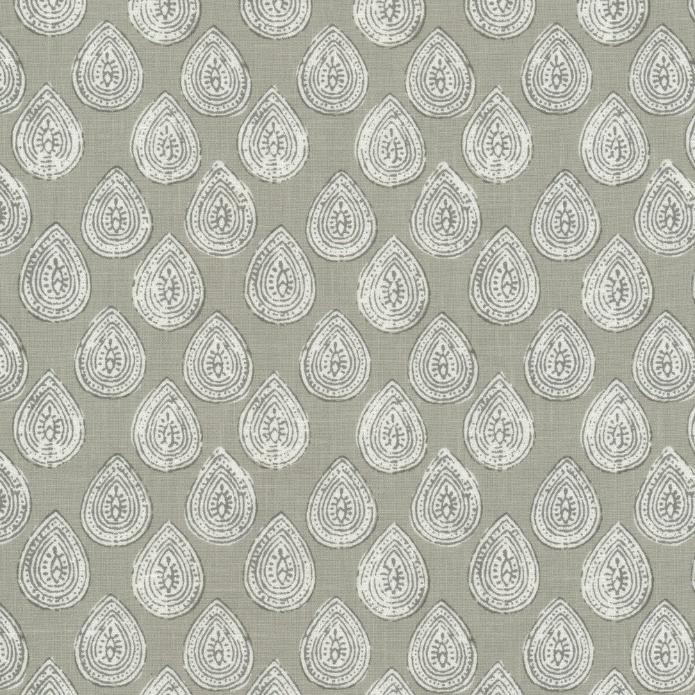 Myth 1 Grey by Stout Designer Fabric RAINBOW LIBRARY ALMOND/GRANITE 68%POL 32%COT INDIA Horizontal: 3.875 and Vertical: 4.875 54 in - Swanky Fabrics -