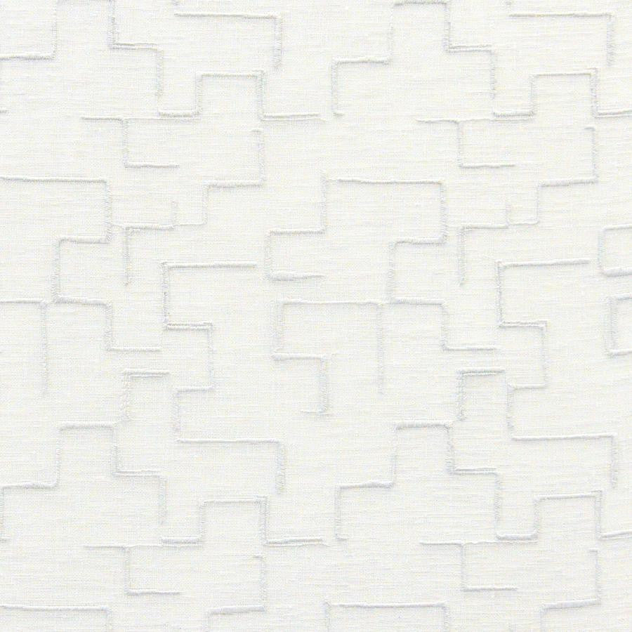 Minos # 509 Luna by Maxwell Fabric Sheer Paths 100% POLYESTER TURKEY V-8" H-6.4" 118" EMB. WIDTH 110" - Fabric Carolina -