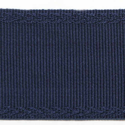 Majestic - Navy by Europatex Designer Fabric Dainty & Majestic 100% Polyester China See Sample Horizontal: N/A and Vertical: N/A 2.38 inches  - Swanky Fabrics -