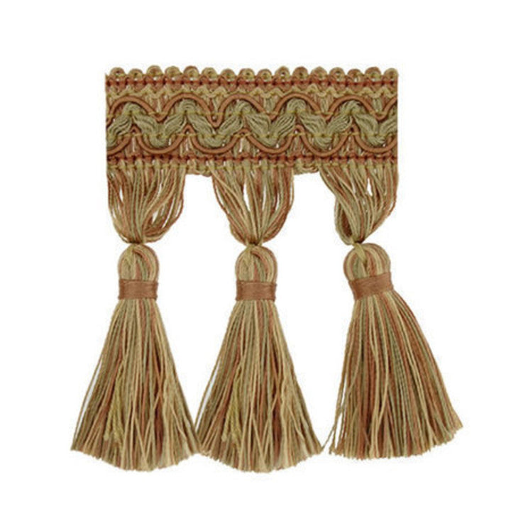Malaga Spring Time by Europatex Designer Fabric Malaga Tassel Fringe 1.5 3.50 inches - Swanky Fabrics -