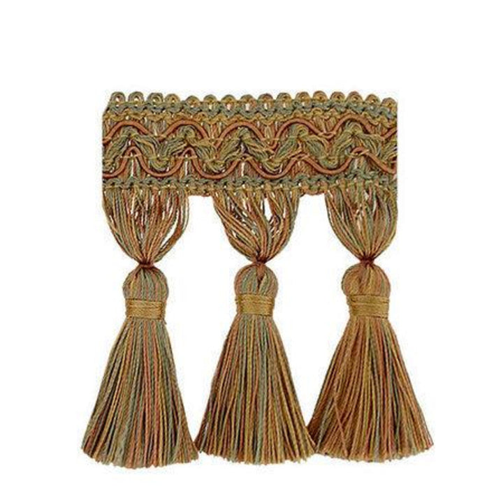 Malaga Autumn Field by Europatex Designer Fabric Malaga Tassel Fringe 1.5 3.50 inches - Swanky Fabrics -