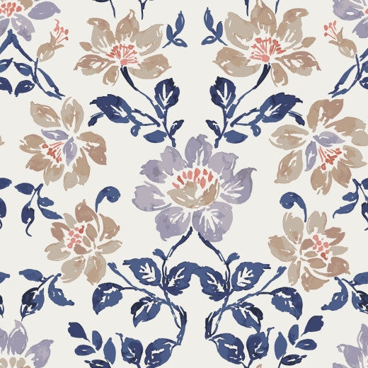 MasterPiece A - Blue Daisy by Europatex Fabric Masterpiece 55% Linen, 45% Viscose Rayon China See Sample Horizontal: N/A and Vertical: N/A 55.00 inches  - Fabric Carolina -