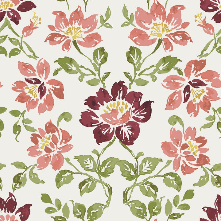 MasterPiece A Red by Europatex Fabric Masterpiece 55% Linen, 45% Viscose Rayon 27" H, 27" V 55.00 inches - Fabric Carolina -