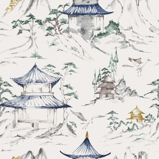 MasterPiece B - Oasis by Europatex Designer Fabric Masterpiece 55% Linen, 45% Viscose Rayon China See Sample Horizontal: N/A and Vertical: N/A 55.00 inches  - Swanky Fabrics -