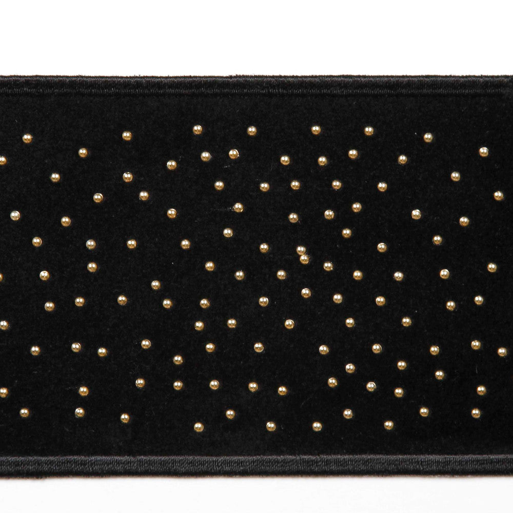 Mellow Black by Europatex Fabric Mellow 82.1% Polyester / 11% Rayon / 6.9% Metallic yarn 3.00 inches - Fabric Carolina -